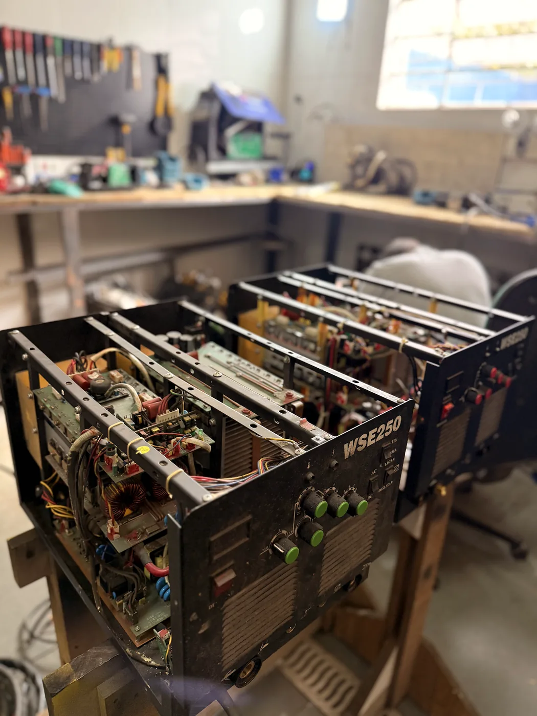 Componentes e placa de equipamento de soldagem